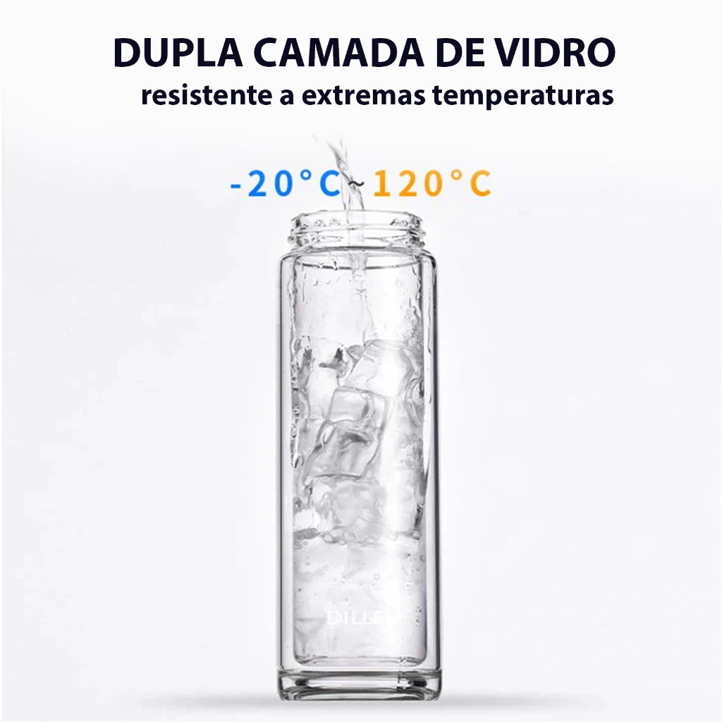 Garrafa de Vidro com Infusor