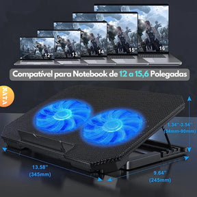 Suporte com Cooler para Notebook