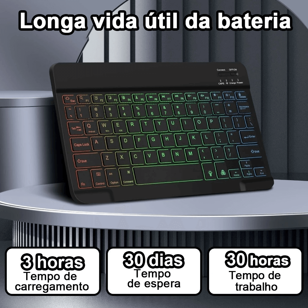 Capa Magnética com Teclado  para iPad