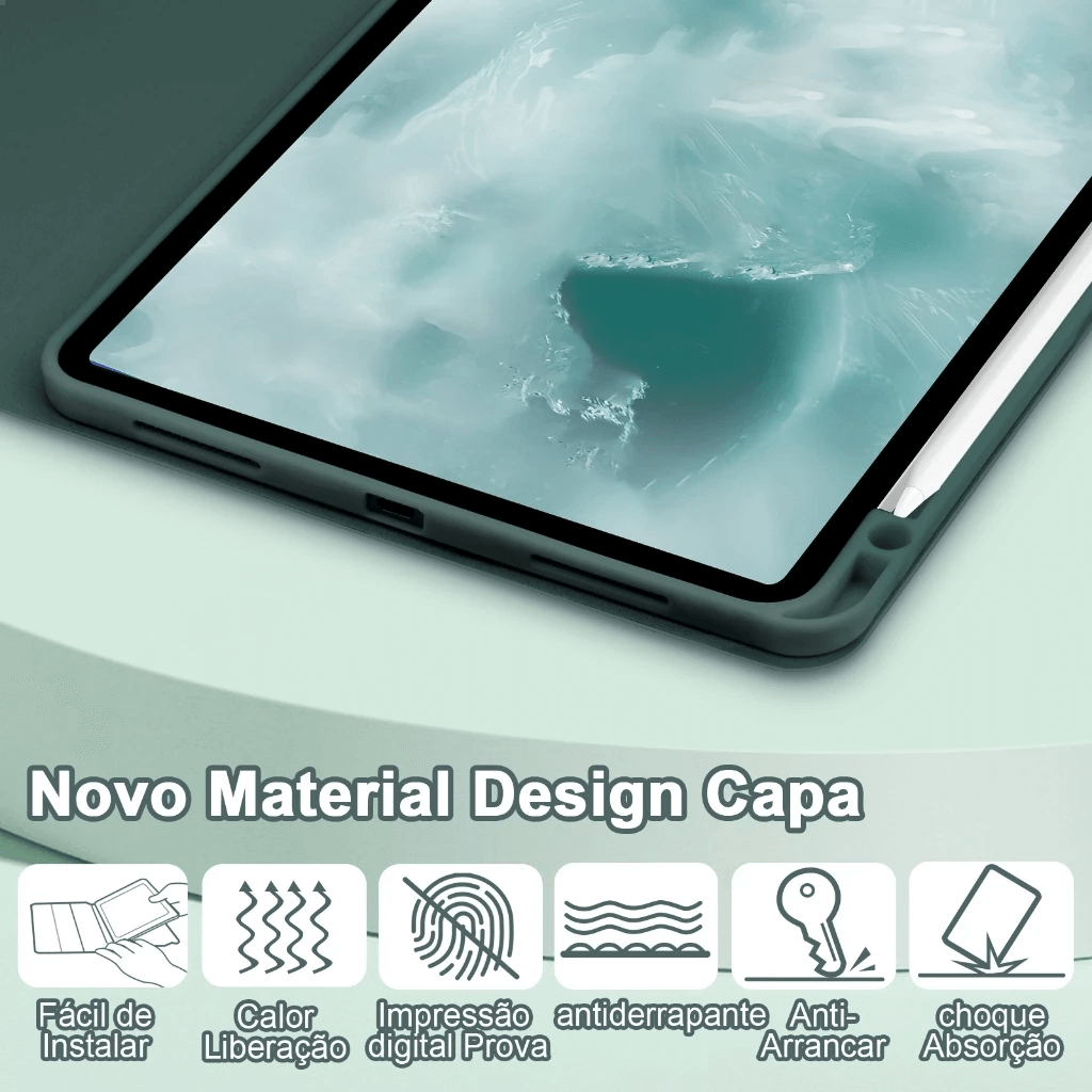 Capa Magnética com Teclado  para iPad