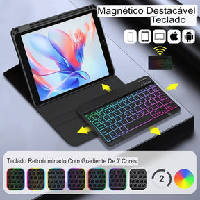 Capa Magnética com Teclado  para iPad